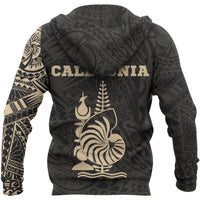 New Caledonia Hoodie - New Caledonia Flag Polynesian Tattoo Style - Polynesian Pride