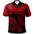 New Caledonia Polo Shirt Unique Serrated Texture Red Unisex Gray - Polynesian Pride