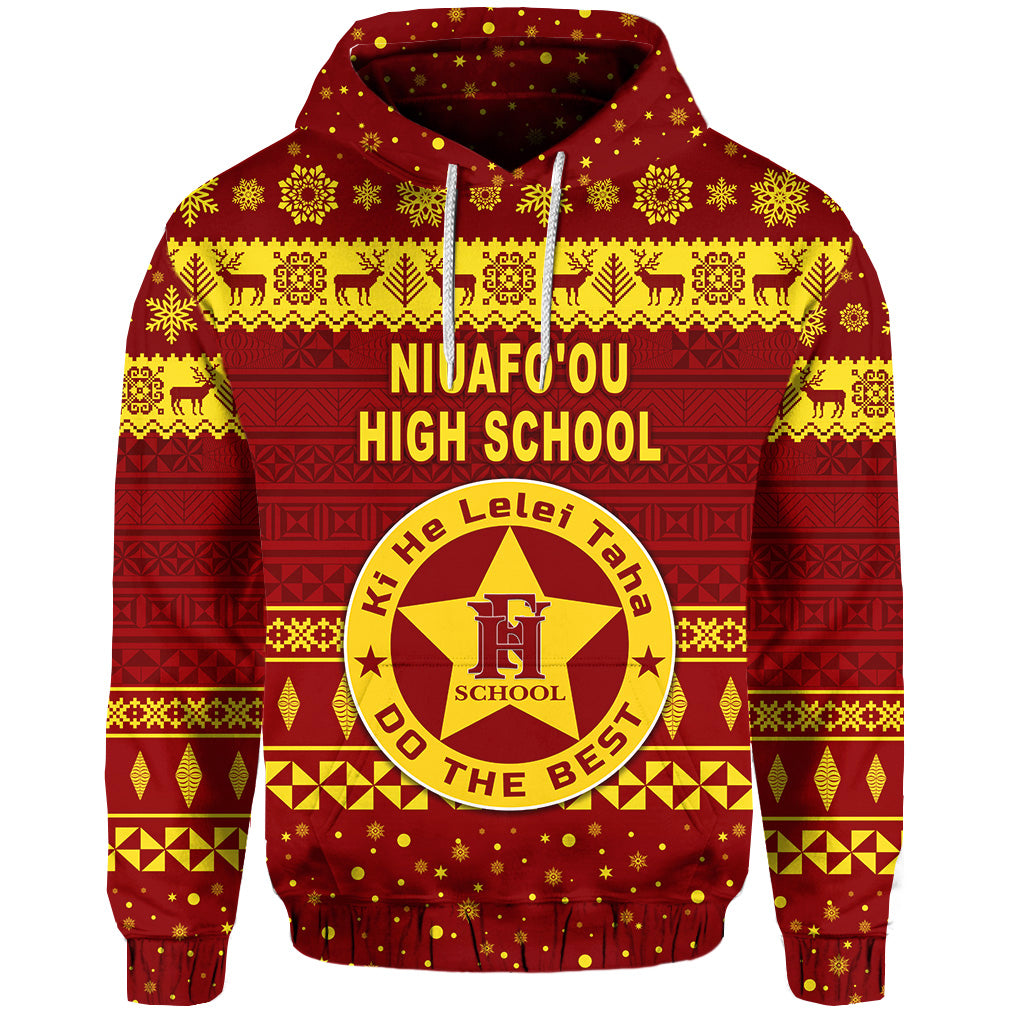 Niuafoou High School Christmas Hoodie Simple Style LT8 - Polynesian Pride