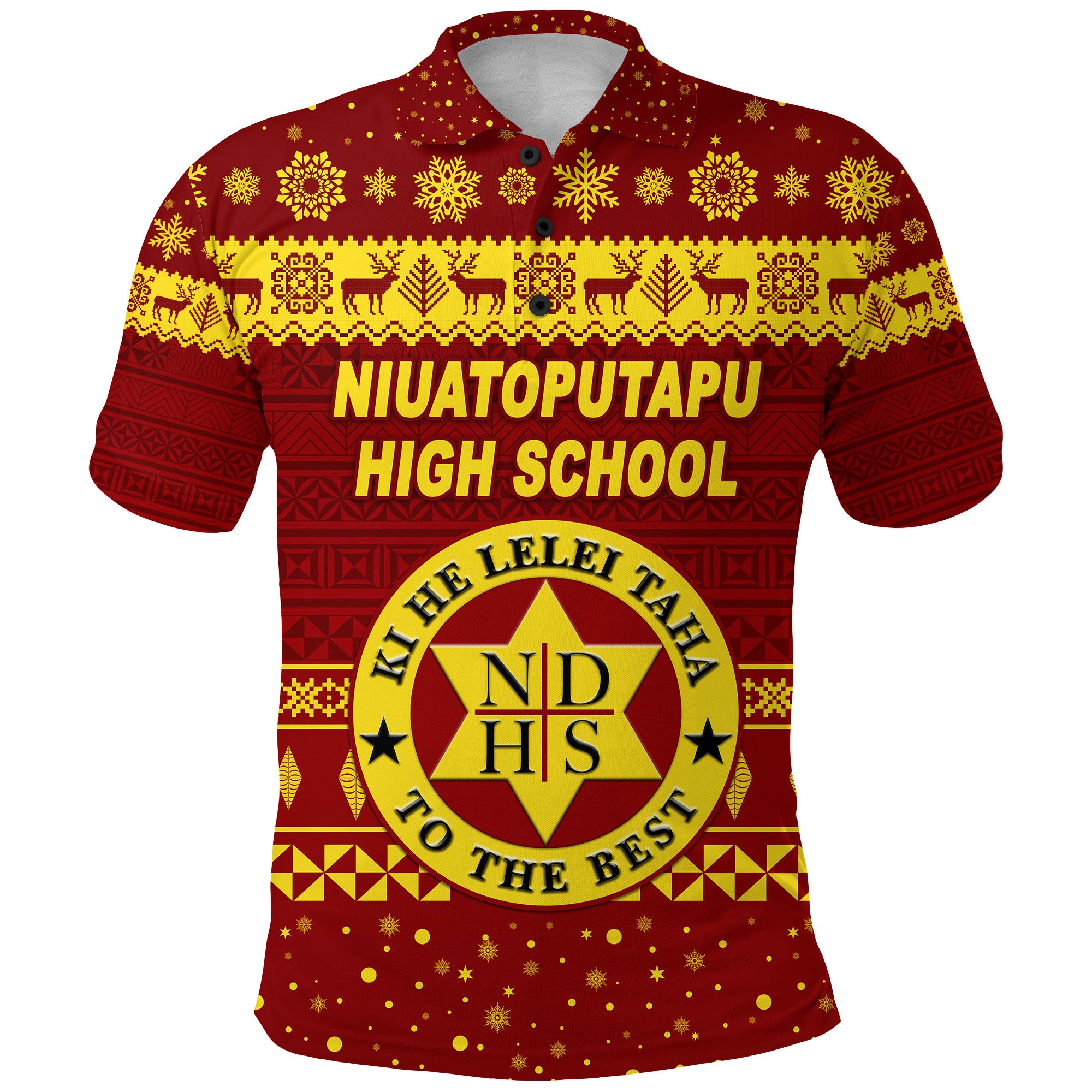 Niuatoputapu High School Christmas Polo Shirt Simple Style LT8 - Polynesian Pride