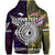 Custom New Zealand Niue Hoodie Maori and Polynesian Together Purple, Custom Text and Number LT8 - Polynesian Pride