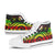 Niue High Top Shoes - Reggae Tentacle Turtle - Polynesian Pride