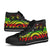 Niue High Top Shoes - Reggae Tentacle Turtle - Polynesian Pride