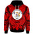 Niue Hoodie Classic Vignette Style Unisex Red - Polynesian Pride