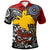 Papua New Guinea Polo Shirt Custom Bougainville Of Papua New Guinea With Polynesian Patterns Polo Shirt Art - Polynesian Pride