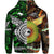 Custom New Zealand Australia Hoodie Maori and Aboriginal Together Green LT8 - Polynesian Pride