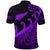 New Zealand Rugby Maori Polo Shirt Silver Fern Koru Vibes Purple LT8 - Polynesian Pride