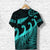 New Zealand Rugby Maori T Shirt Silver Fern Koru Vibes Turquoise LT8 - Polynesian Pride