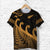 New Zealand Rugby Maori T Shirt Silver Fern Koru Vibes Gold LT8 - Polynesian Pride