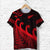 Custom New Zealand Rugby Maori T Shirt Silver Fern Koru Vibes Red LT8 - Polynesian Pride