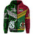 Custom Vanuatu New Zealand Zip Hoodie Together Green, Custom Text and Number LT8 - Polynesian Pride