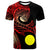 Palau T Shirt Leader Wolf Is You Red Gradient Color Unisex Black - Polynesian Pride