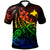 Papua Polo Shirt The Flow Of The Ocean Rainbow Color Rainbow - Polynesian Pride