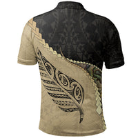New Zealand Maori Silver Fern Polo Shirt - Paua Shell Golf Shirts Signature - Polynesian Pride