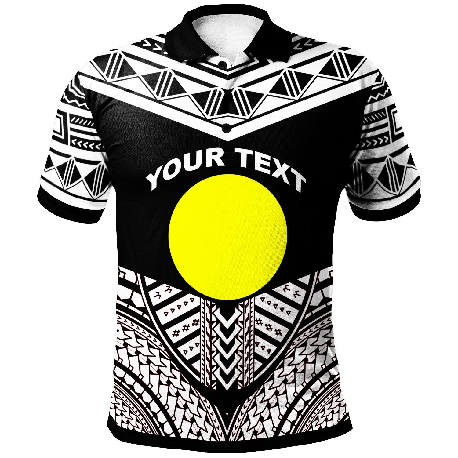 Palau Custom Polo Shirt Tribal Pattern Cool Style White Color Unisex White - Polynesian Pride