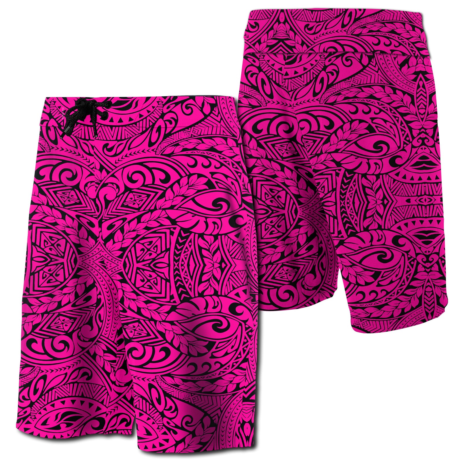 Hawaii Polynesian Culture Board Shorts Pink Men Pink - Polynesian Pride