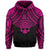 Polynesian Skull Hawaii Hoodie Pink Circle Style - Polynesian Pride