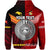 Custom Papua New Guinea Tonga Zip Hoodie Polynesian Together Red, Custom Text and Number LT8 - Polynesian Pride