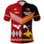 Custom Papua New Guinea Tonga Polo Shirt Polynesian Together Red, Custom Text and Number LT8 - Polynesian Pride