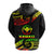 Custom Hawaii Zip up Hoodie Tribal Pattern Reggae LT12 - Polynesian Pride