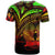 Papua New Guinea T Shirt Reggae Color Cross Style - Polynesian Pride