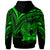 Papua New Guinea Hoodie Green Color Cross Style - Polynesian Pride