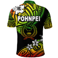 FSM Pohnpei Polo Shirt Unique Vibes Reggae LT8 - Polynesian Pride