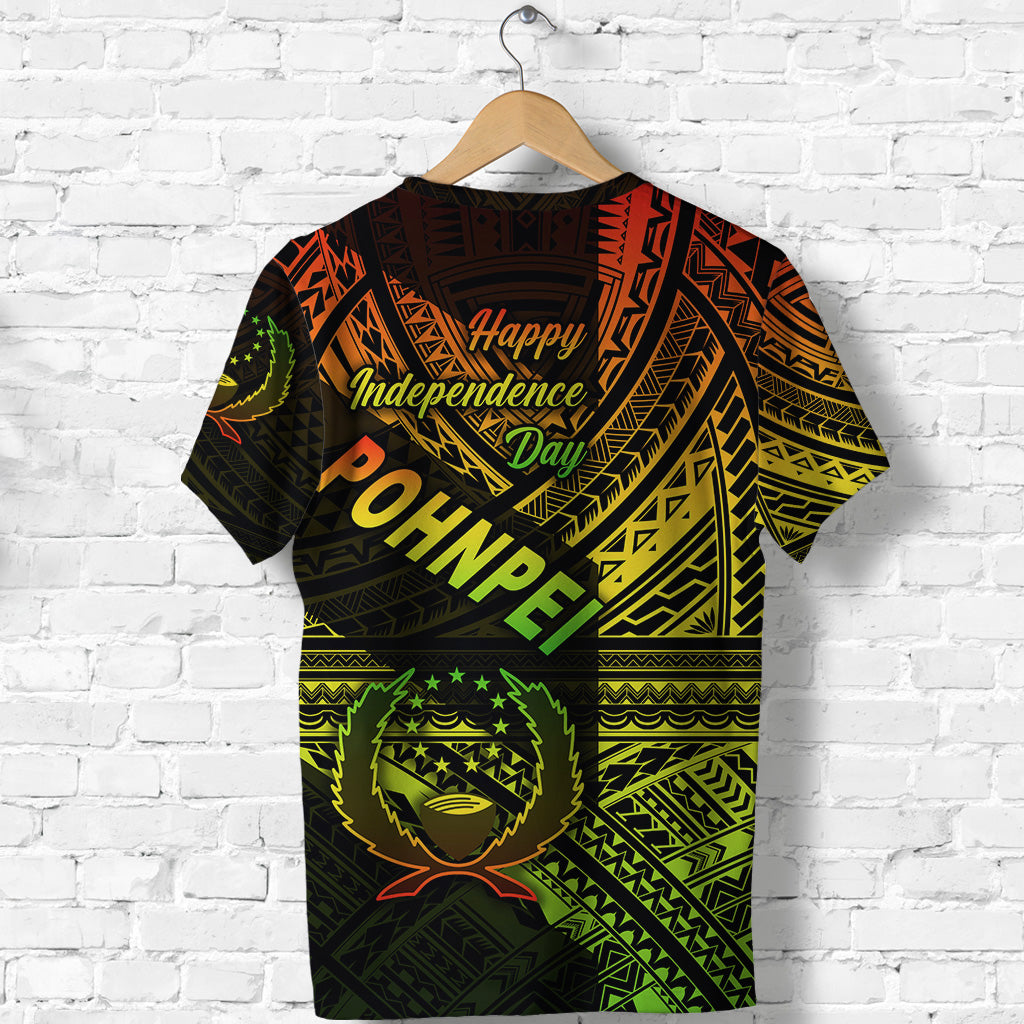 FSM Pohnpei T Shirt Happy Independence Day Original Vibes Reggae LT8 - Polynesian Pride