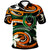 Pohnpei Polo Shirt Vortex Style Unisex Orange - Polynesian Pride