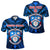 Custom Kolisi Apifoou College Polo Shirt Tonga Blue, Custom Text and Number Unisex Blue - Polynesian Pride