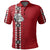 Hawaii Waialua Bulldogs High Mix Kakau Polo Shirt LT6 Red - Polynesian Pride