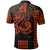 Custom Kakau Hawaiian Polynesian Polo Shirt Orange LT6 - Polynesian Pride