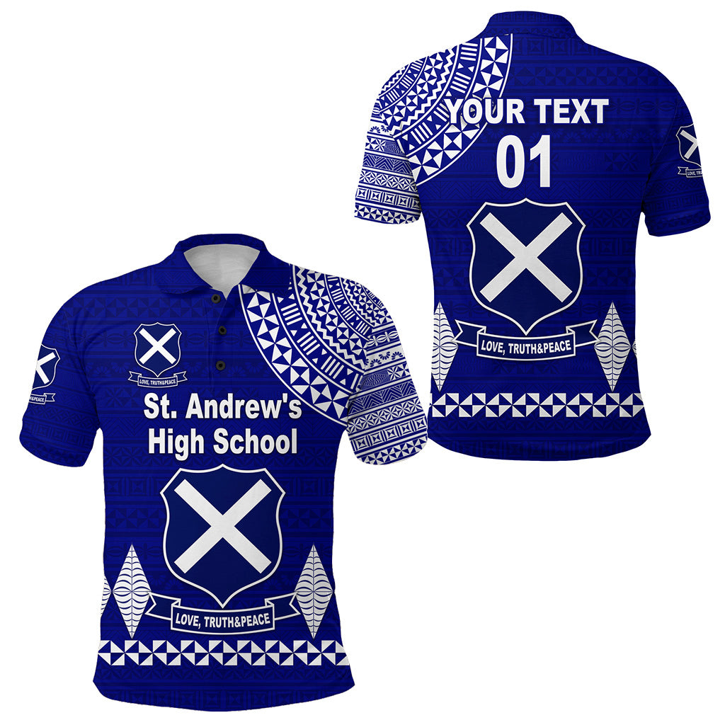 Custom St. andrews High School Polo Shirt Simple Style LT8 - Polynesian Pride