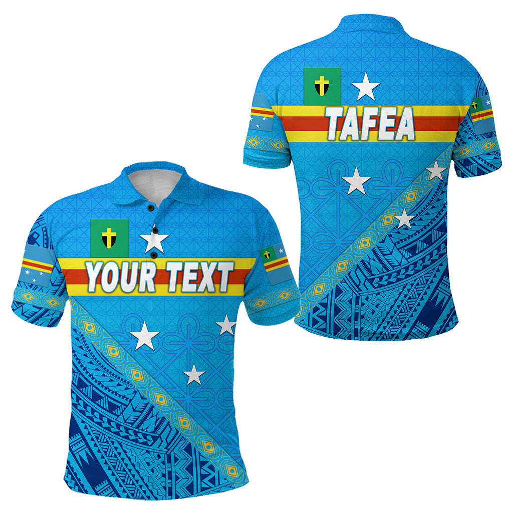 Custom Tafea Province Polo Shirt Vanuatu Pattern Unique Style LT8 Blue - Polynesian Pride