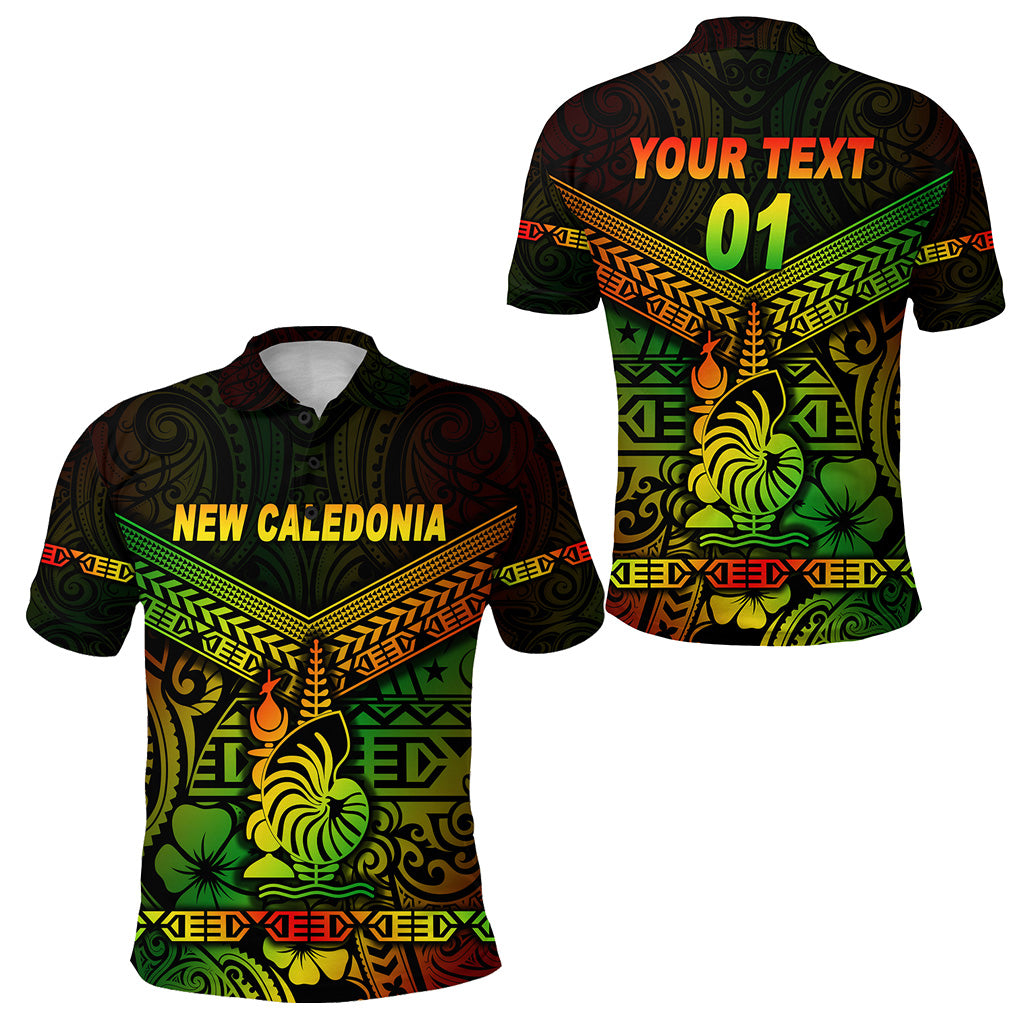 Custom New Caledonia Polo Shirt Simple Style Reggae LT8 Unisex Reggae - Polynesian Pride