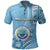 Custom Micronesia Polo Shirt Vibe Style LT6 Blue - Polynesian Pride