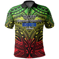 Micronesia Culture Day Polo Shirt Chuuk and Pohnpei Reggae Style LT6 LT6 reggae - Polynesian Pride
