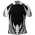 Polynesian Polo Shirt Tattoo Black White Unisex Black - Polynesian Pride