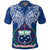 Samoan Tribal Tattoo Polo Shirt Blue Unisex Blue - Polynesian Pride