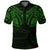 New Zealand Polo Shirt, Maori Tattoo Wolf Dragon Golf Shirt Green Unisex Black - Polynesian Pride