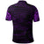 New Zealand Polo Shirt, Maori Tattoo Wolf Dragon Golf Shirt Purple - Polynesian Pride
