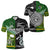 Custom New Zealand Cook Islands Polo Shirt Maori Together Black LT8 Unisex Green - Polynesian Pride