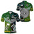 Custom New Zealand Cook Islands Polo Shirt Maori Together Paua Shell LT8 Unisex Green - Polynesian Pride
