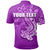 Custom Hammerhead shark Polo Shirt Polynesian Purple Style LT6 - Polynesian Pride