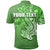 Custom Hammerhead shark Polo Shirt Polynesian Green Style LT6 - Polynesian Pride