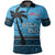 Custom Bula Fiji Polo Shirt Tapa LT6 Unisex Blue - Polynesian Pride