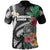 American Samoa All Over Print Polo Shirt Coat Of Arms Polynesian With Hibiscus Black - Polynesian Pride