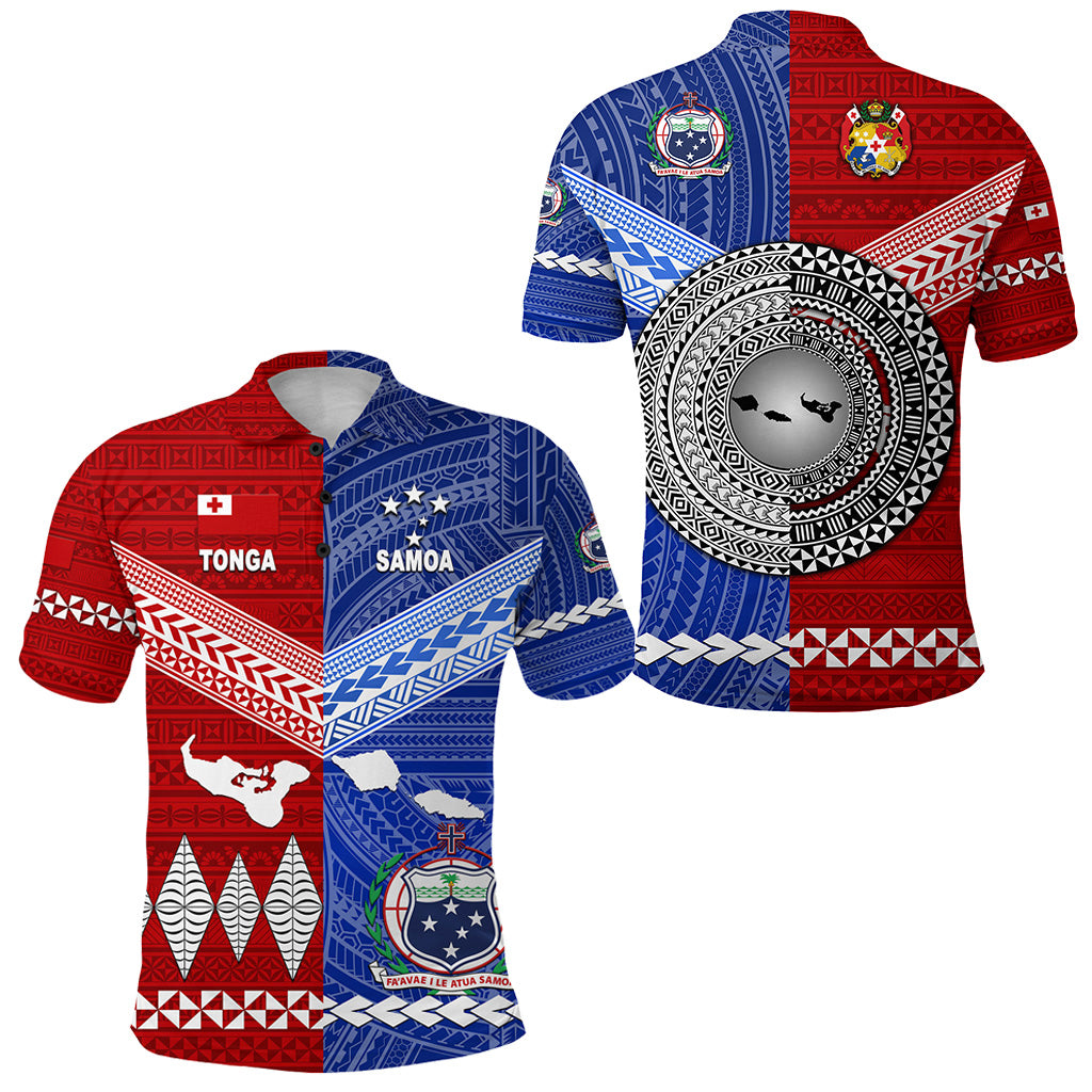 Tonga and Samoa Together Polo Shirt Unique Style LT8 Unisex Red - Polynesian Pride