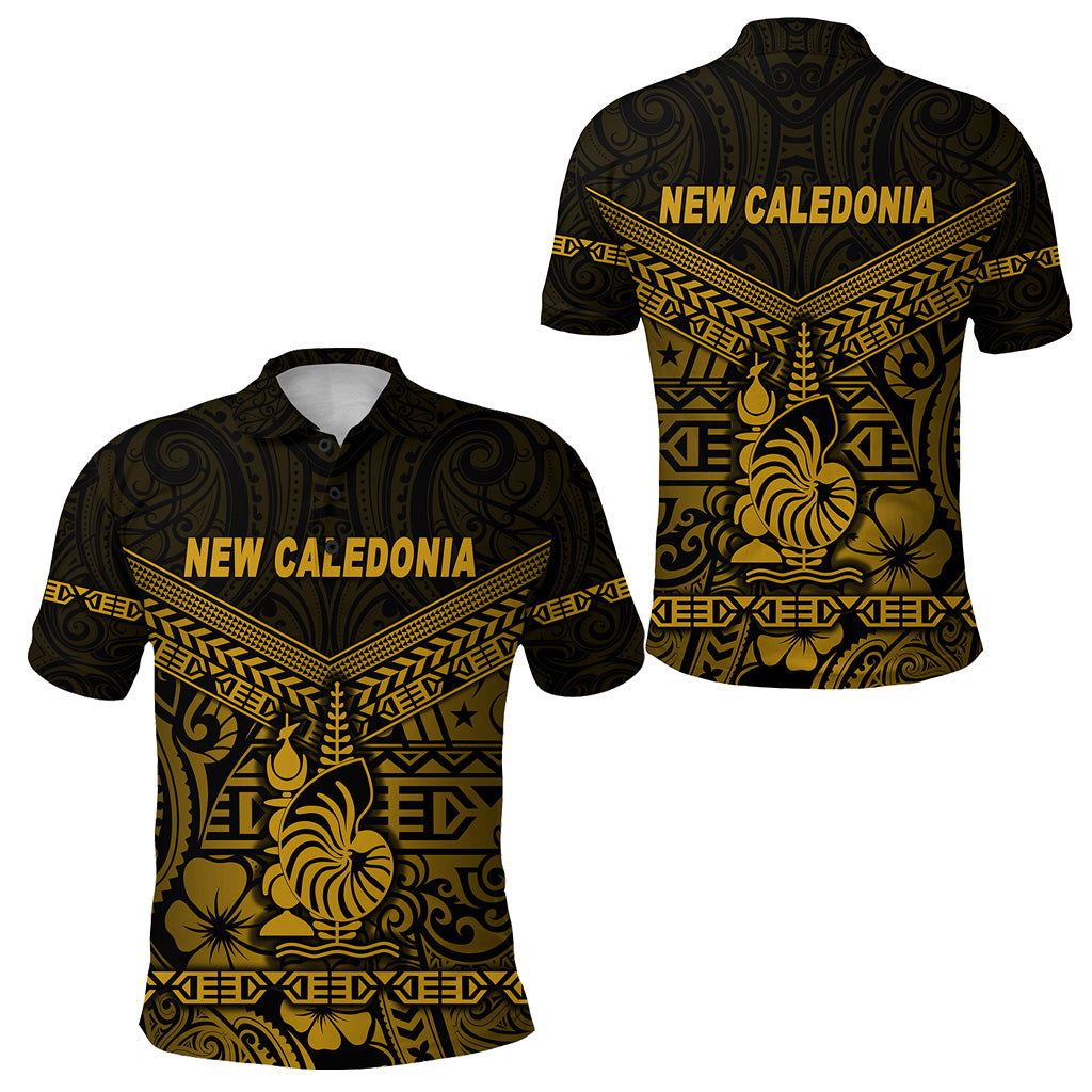 New Caledonia Polo Shirt Simple Style Gold LT8 Unisex Gold - Polynesian Pride