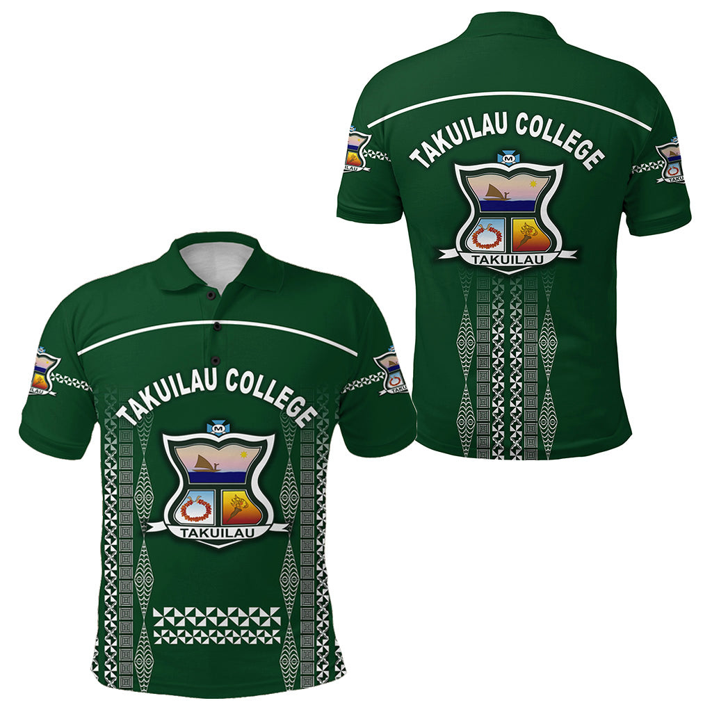 Tonga Takuilau College Polo Shirt Unique Style LT8 Unisex Green - Polynesian Pride